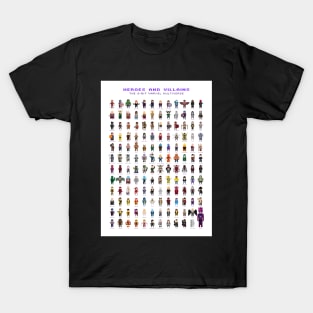 8-Bit Heroes and Villains T-Shirt